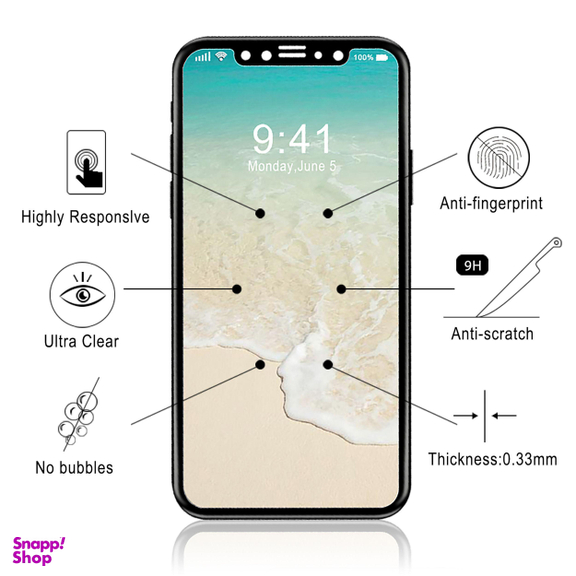 محافظ صفحه نمایش سومگ مدل Full Nano مناسب برای گوشی موبایل اپل آیفون X