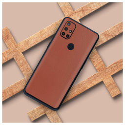 برچسب پوششی راک اسپیس طرح Leather-BR مناسب برای گوشی موبایل وان پلاس NORD N10