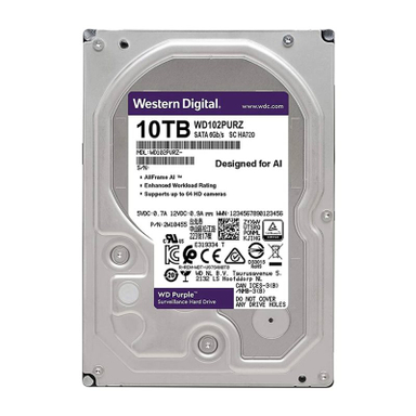 هارد اینترنال وسترن دیجیتال مدل Purple WD102PURZ ظرفیت 10 ترابایت