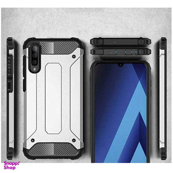کاور ماموت (Mammoth) مدل Defender مناسب موبایل سامسونگ Galaxy A70 به همراه محافظ صفحه نمایش و محافظ لنز دوربین