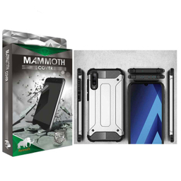 کاور ماموت (Mammoth) مدل Defender مناسب موبایل سامسونگ Galaxy A70 به همراه محافظ صفحه نمایش و محافظ لنز دوربین