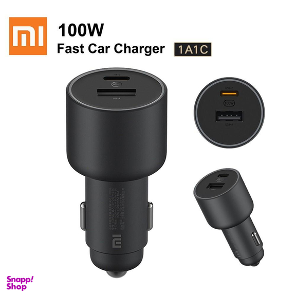 شارژر فندکی شیائومی مدل Mi 100W Car Fast Charger 1A 1C USB C