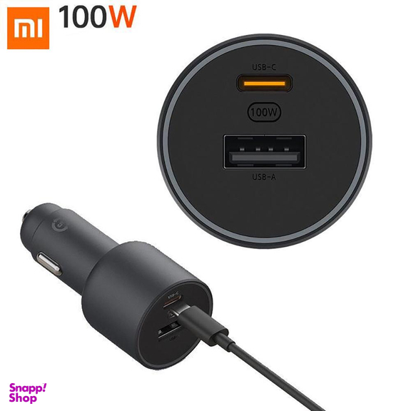 شارژر فندکی شیائومی مدل Mi 100W Car Fast Charger 1A 1C USB C