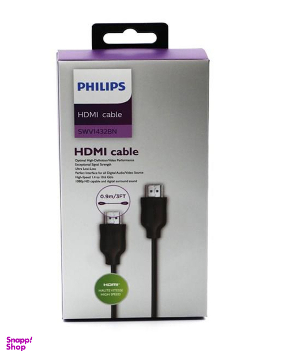 کابل HDMI فیلیپس مدل SWV1432BN به طول 90 سانتی متر