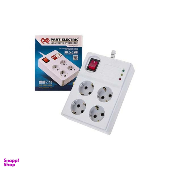 چندراهی برق محافظ دار پارت الکتریک (part Electric) مدل PE2204