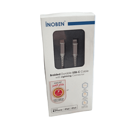 کابل شارژ USB_C به لایتنینگ آینوبن (Inoben) مدل Braided طول 120 سانتی متر