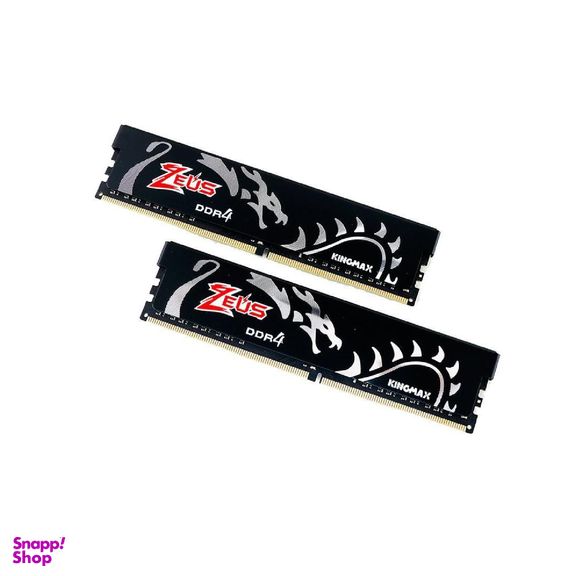 رم دسکتاپ DDR4 تک کاناله 3200 مگاهرتز CL16 کینگ مکس مدل Zeus Dragon ظرفیت16گیگابایت