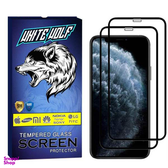 محافظ صفحه نمایش وایت ولف مدل WGF مناسب برای گوشی موبایل اپل Iphone 11Pro Max بسته 2 عددی