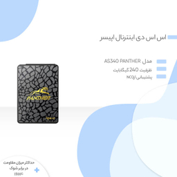 هارد اس اس دی اینترنال اپیسر مدل AS340 Panther ظرفیت 240 گیگابایت