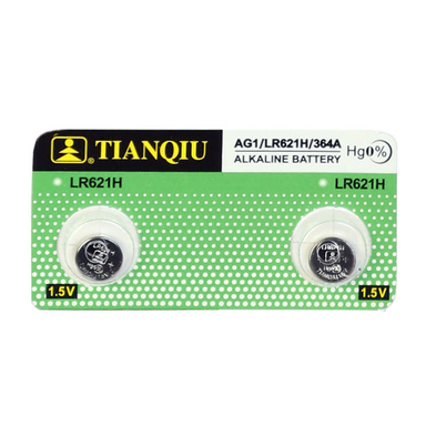 باتری ساعت تیانکیو مدل AG1 LR621 364 بسته 2 عددی