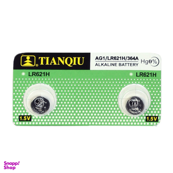 باتری ساعت تیانکیو مدل AG1 LR621 364 بسته 2 عددی