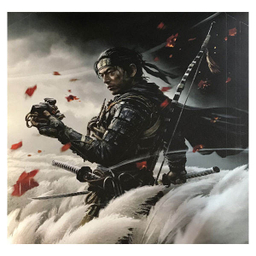برچسب پلی استیشن 4 اسلیم پاندا مدل ghost of tsushima