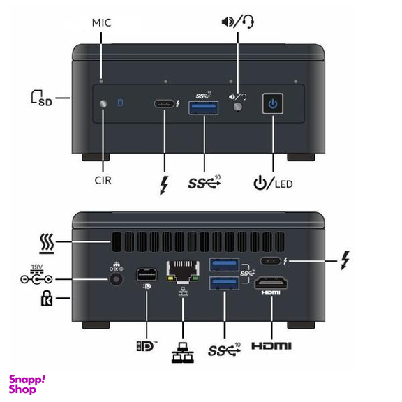 کامپیوتر کوچک اینتل مدل NUC11PAHi3 -A