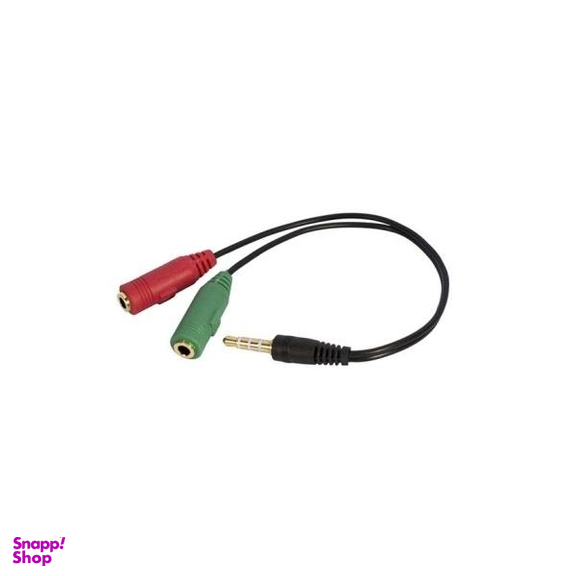 کابل تبدیل 1 به 2 جک 3.5 میلی متری مچر مدل MR-116 طول 0.2 متر