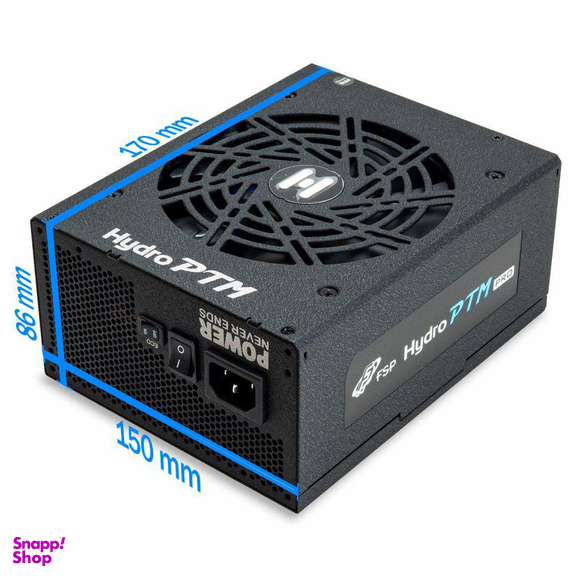 پاور اف اس پی (FSP) مدل Hydro Ptm Pro 650w Platinum رنگ مشکی