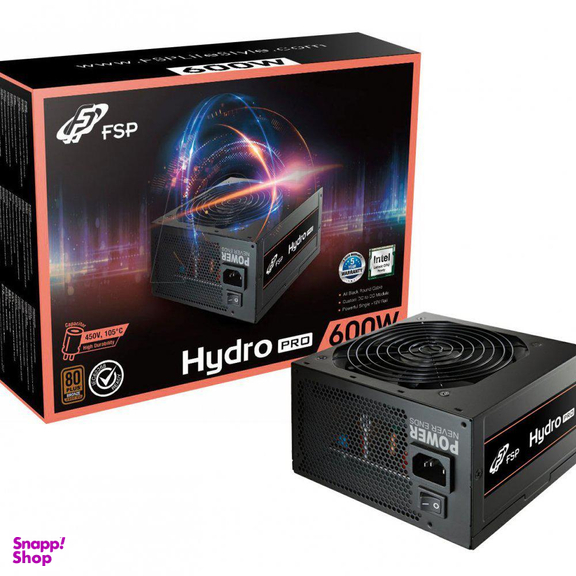 پاور اف اس پی (FSP) مدل Hydro Pro 600w Bronze رنگ مشکی