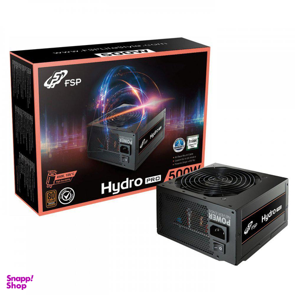 پاور اف اس پی (FSP) مدل Hydro Pro 500w Bronze رنگ مشکی