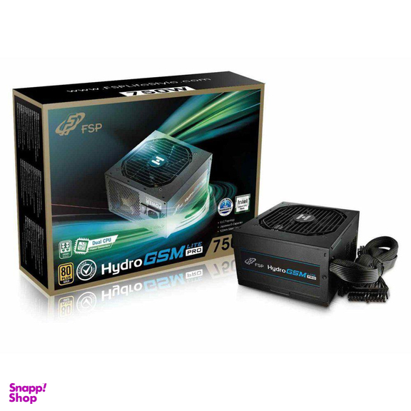 پاور اف اس پی (FSP) مدل Hydro Gsm Lite Pro 750w Gold رنگ مشکی