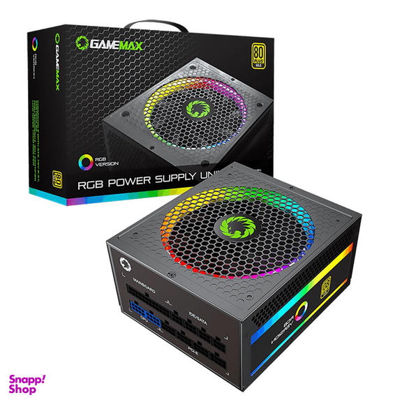 پاور گیم مکس (Gamemax) مدل Rgb 750 Rainbow رنگ مشکی