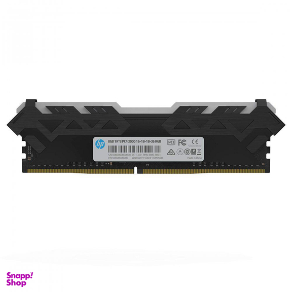 رم اچ پی (HP) مدل V8 8gb Single 3000mhz Cl16 رنگ مشکی