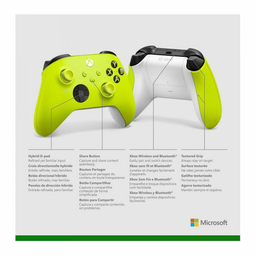 دسته بازی مایکروسافت (Microsoft) مدل Xbox Series X/S Wireless Electric Volt رنگ زرد