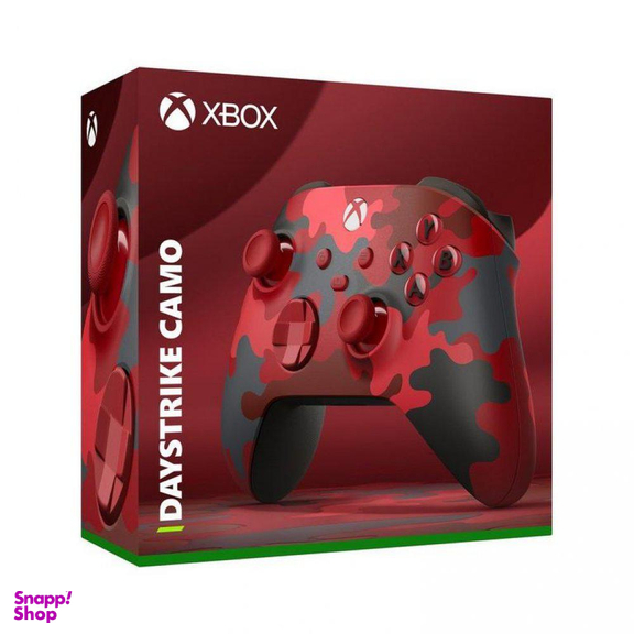 دسته بازی مایکروسافت مدل Xbox Series X/S Wireless Daystrike Camo رنگ قرمز مشکی