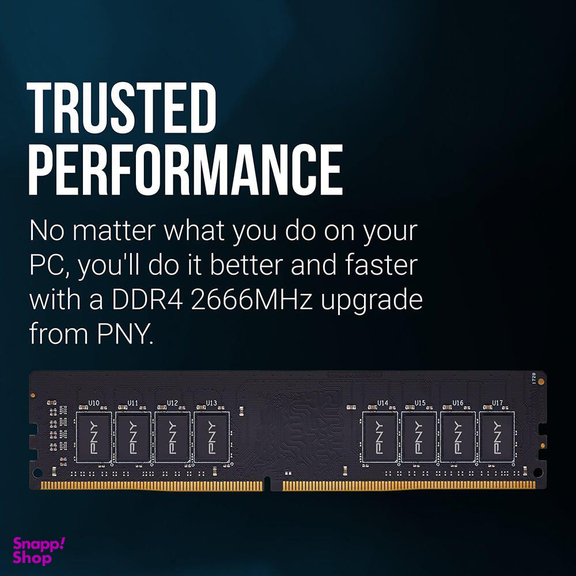 رم 2666 مگاهرتز CL19 پی ان وای (PNY) مدل Performance 8GB Single رنگ مشکی
