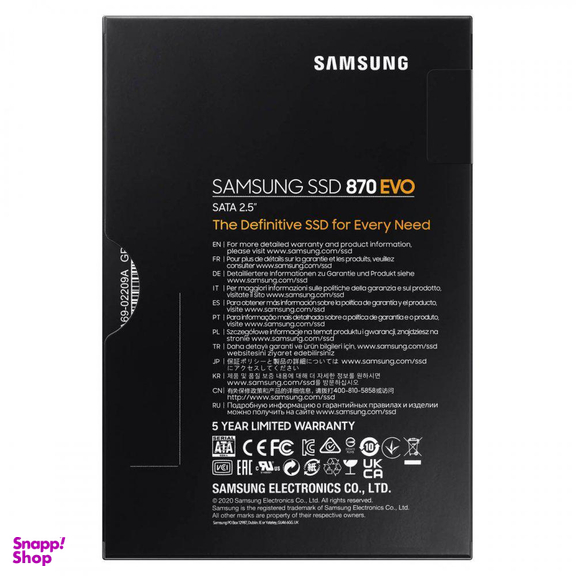 حافظه اس اس دی سامسونگ (Samsung) مدل 870 Evo 4tb