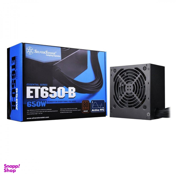 پاور سیلور استون (Silverstone) مدل Et650-B رنگ مشکی