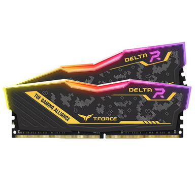 رم تیم گروپ (Team Group) مدل T-Force Delta Tuf 64gb Dual 3200mhz Cl16 رنگ مشکی