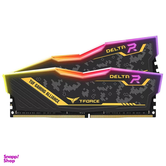 رم تیم گروپ (Team Group) مدل T-Force Delta Tuf 64gb Dual 3200mhz Cl16 رنگ مشکی
