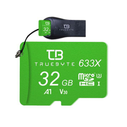 کارت حافظه microSD HC تروبایت مدل633X-A1-V30کلاس10 استاندارد UHS-I U3 سرعت95MBpsظرفیت 32 گیگ همراه کارت خوان بسته 5 عدد