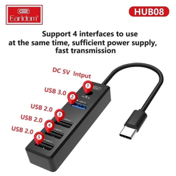 هاب 4 پورت USB ارلدام مدل ET-HUB08