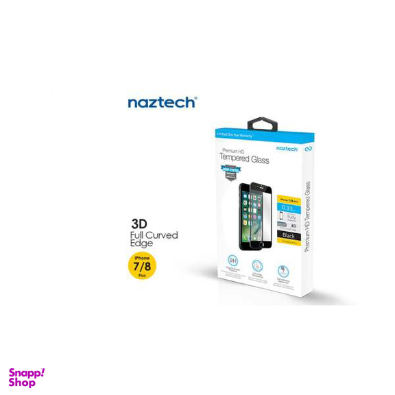 محافظ صفحه نمایش شیشه ای نزتک مدل 3D FULL مناسب برای گوشی موبایل اپل آیفون 7 / 8 پلاس
