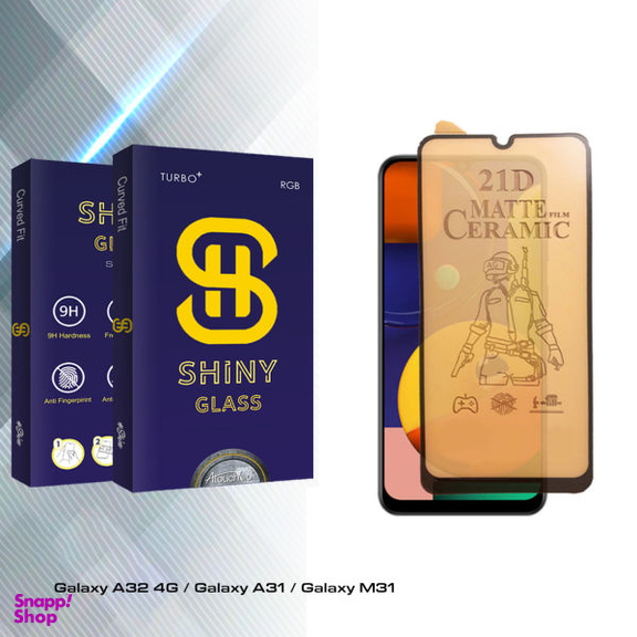 محافظ صفحه نمایش سرامیکی مات آتوچبو مدل Shiny Pro مناسب برای گوشی موبایل سامسونگ Galaxy A32 4G / Galaxy A31 / Galaxy M31
