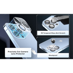 محافظ لنز دوربین بوف مدل 3D Clear-G مناسب برای گوشی موبایل اپل Iphone 13 Pro Max/13 Pro