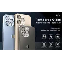 محافظ لنز دوربین بوف مدل 3D Clear-G مناسب برای گوشی موبایل اپل Iphone 13 Pro Max/13 Pro