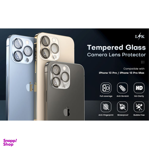 محافظ لنز دوربین بوف مدل 3D Clear-G مناسب برای گوشی موبایل اپل Iphone 13 Pro Max/13 Pro