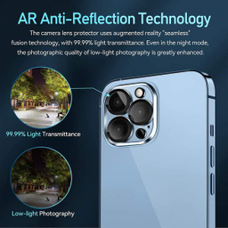 محافظ لنز دوربین بوف مدل 3D Clear-G مناسب برای گوشی موبایل اپل Iphone 13 Pro Max/13 Pro
