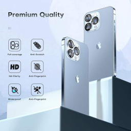 محافظ لنز دوربین بوف مدل 3D Clear-G مناسب برای گوشی موبایل اپل Iphone 13 Pro Max/13 Pro