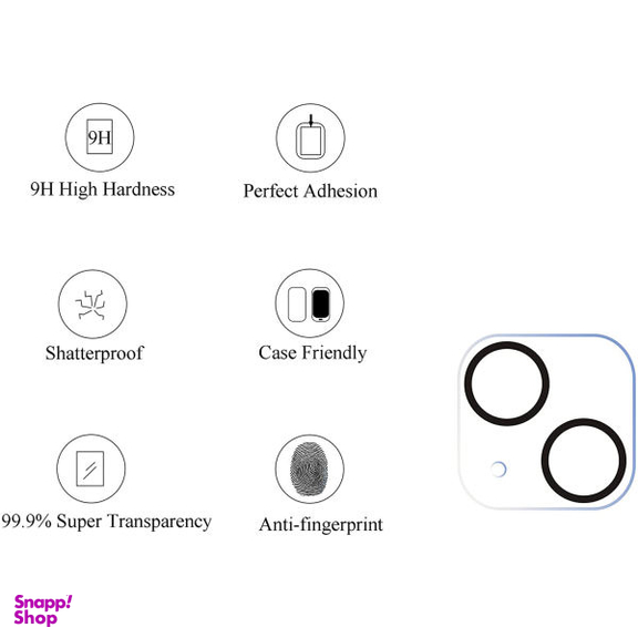 محافظ لنز دوربین بوف مدل 3D Clear برای گوشی اپل Iphone 13/13 Mini