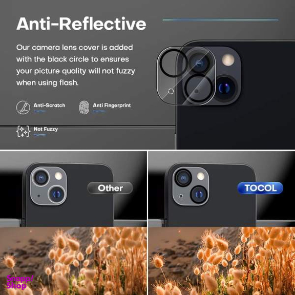 محافظ لنز دوربین بوف مدل 3D Clear برای گوشی اپل Iphone 13/13 Mini