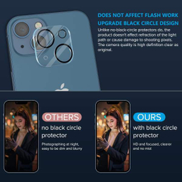 محافظ لنز دوربین بوف مدل 3D Clear برای گوشی اپل Iphone 13/13 Mini