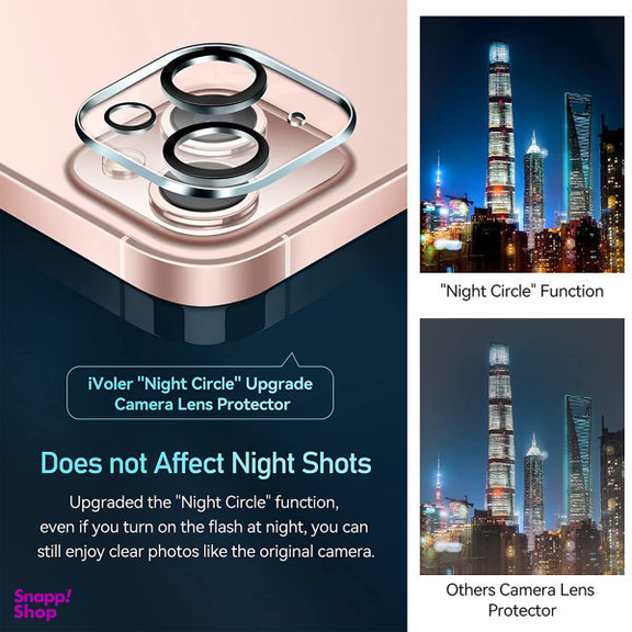 محافظ لنز دوربین بوف مدل 3D Clear برای گوشی اپل Iphone 13/13 Mini
