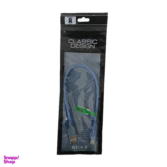 کابل USB به MiniUSB مدل 001 طول 0.3 متر