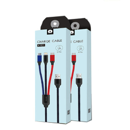 کابل تبدیل USB به microUSB/USB-C/لایتنینگ دبلیو یو دبلیو مدل X101 طول 1 متر