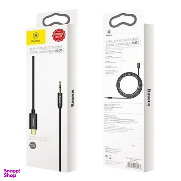 کابل تبدیل USB-C به AUX باسیوس مدل CAM01-M01-BA طول 1.2 متر