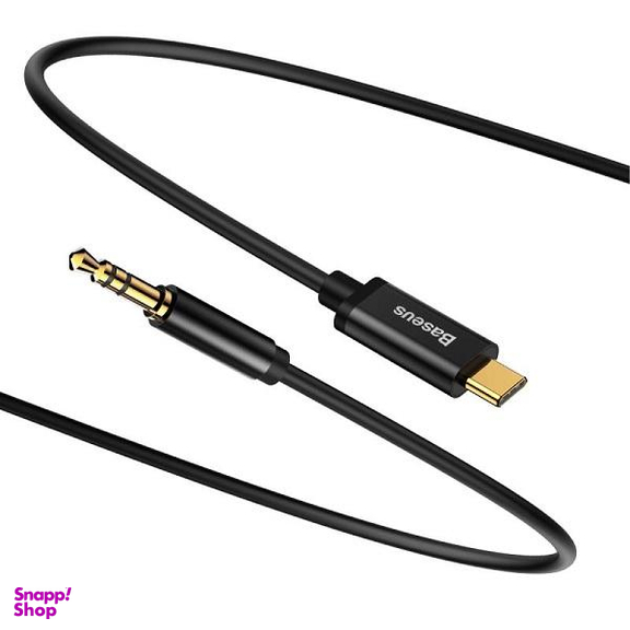 کابل تبدیل USB-C به AUX باسیوس مدل CAM01-M01-BA طول 1.2 متر