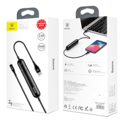 کابل تبدیل USB به لایتنینگ و پاوربانک باسیوس مدل ENERGY به طول 1.2 متر