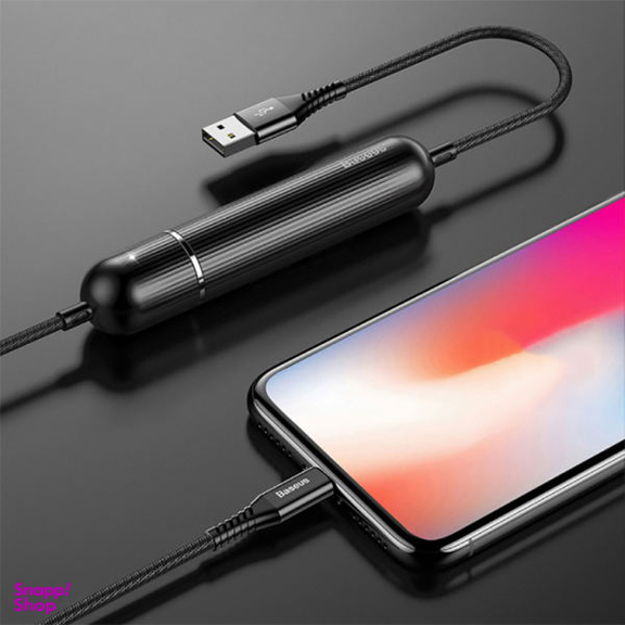 کابل تبدیل USB به لایتنینگ و پاوربانک باسیوس مدل ENERGY به طول 1.2 متر